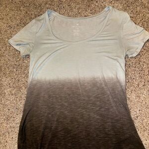 Ombré tie die stretchy tshirt